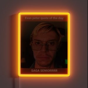 Saga Seniors RGB Neon Sign Saga Seniors RGB Neon Sign