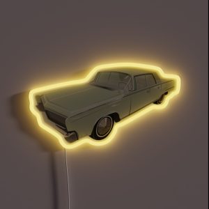 Sage Green Vintage Car RGB Neon Sign