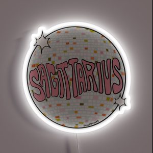 Sagittarius Disco Ball RGB Neon Sign