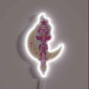 Sailor Mini Moon Wand RGB Neon Sign Sailor Mini Moon Wand RGB Neon Sign
