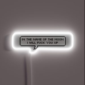 Sailor Moon In The Name Of The Moon RGB Neon Sign