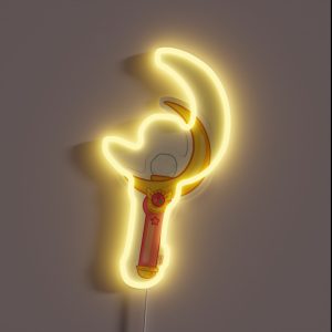 Sailor Moon Moon Stick RGB Neon Sign