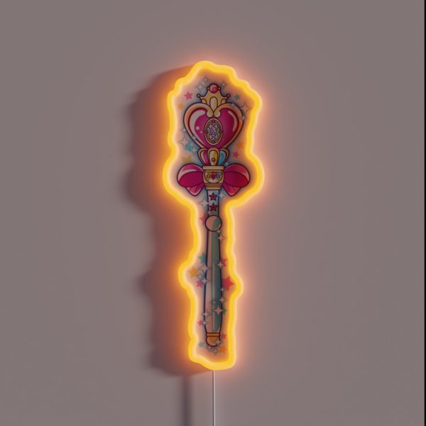 Sailor Moon Wand RGB Neon Sign