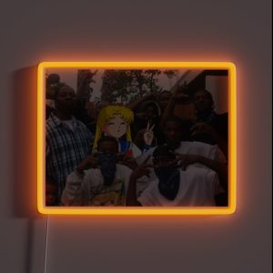 Sailor Moon With Her Gang RGB Neon Sign Sailor Moon With Her Gang RGB Neon Sign