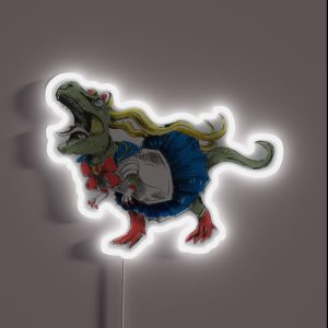 Sailor Moon X T Rex RGB Neon Sign Sailor Moon X T Rex RGB Neon Sign