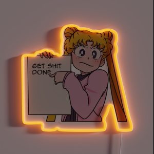Sailormoon Motivational Get Shit Done RGB Neon Sign
