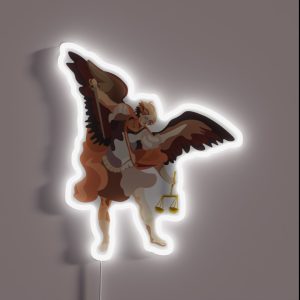 Saint Michael The Archangel RGB Neon Sign
