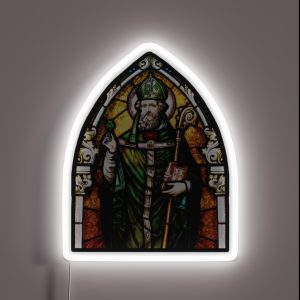 Saint Patrick Christian Church Glass Celtic Pattern Decoration Ireland Vintage Medieval Irish HD High Quality Online Store RGB Neon Sign