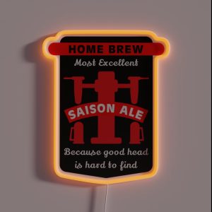 Saison Ale Best Home Brew Craft Beer Craft Beer Makers Brewing Beers Craft Beer Gifts RGB Neon Sign
