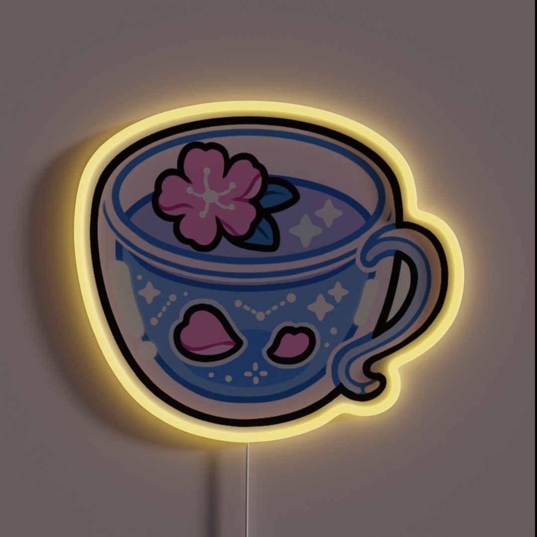 Sakura Teacup RGB Neon Sign Sakura Teacup RGB Neon Sign