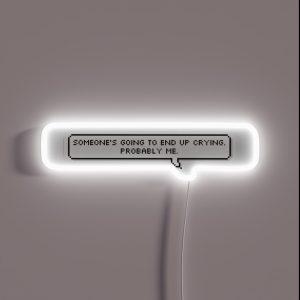 Salem The Cat Quote Crying RGB Neon Sign