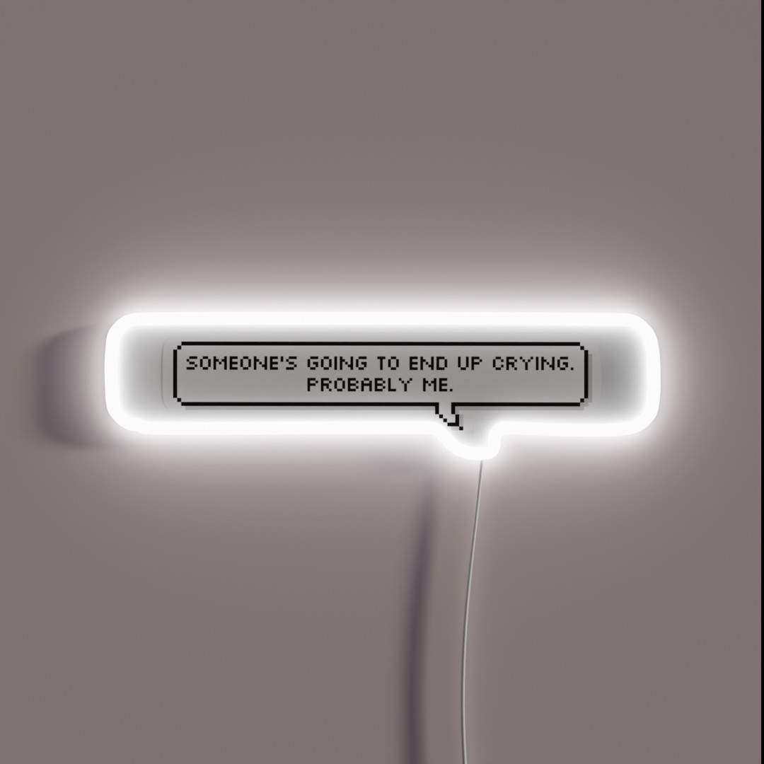 Salem The Cat Quote Crying RGB Neon Sign Salem The Cat Quote Crying RGB Neon Sign