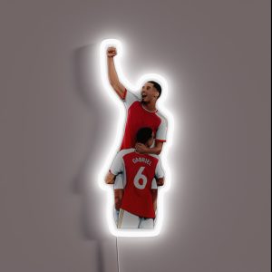 Saliba And Gabriel Arsenal RGB Neon Sign Saliba And Gabriel Arsenal RGB Neon Sign