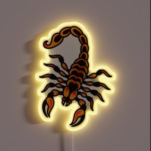 Salty Dog American Traditional Scorpion RGB Neon Sign