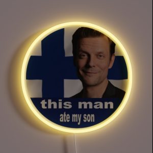 Sam Lake Ate My Son RGB Neon Sign