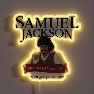 Samuel Jackson Good Motherf Ckin Beer RGB Neon Sign