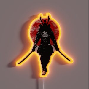 Samurai Warrior RGB Neon Sign