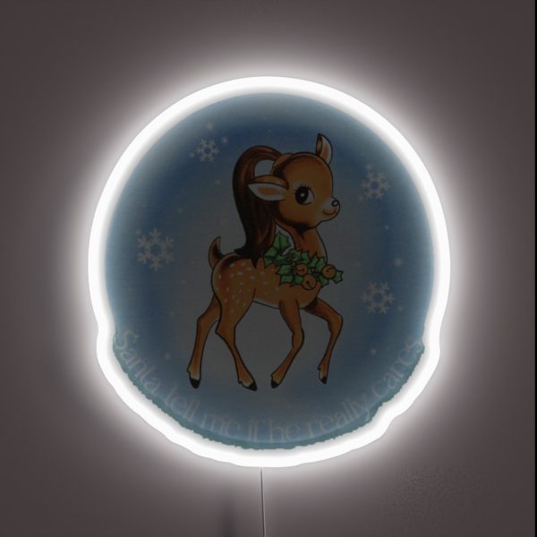 Santa Tell Me RGB Neon Sign