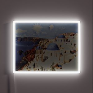 Santorini Greek Islands RGB Neon Sign