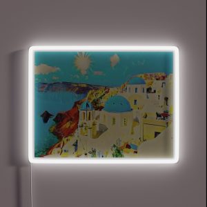 Santorini Greek Islands RGB Neon Sign