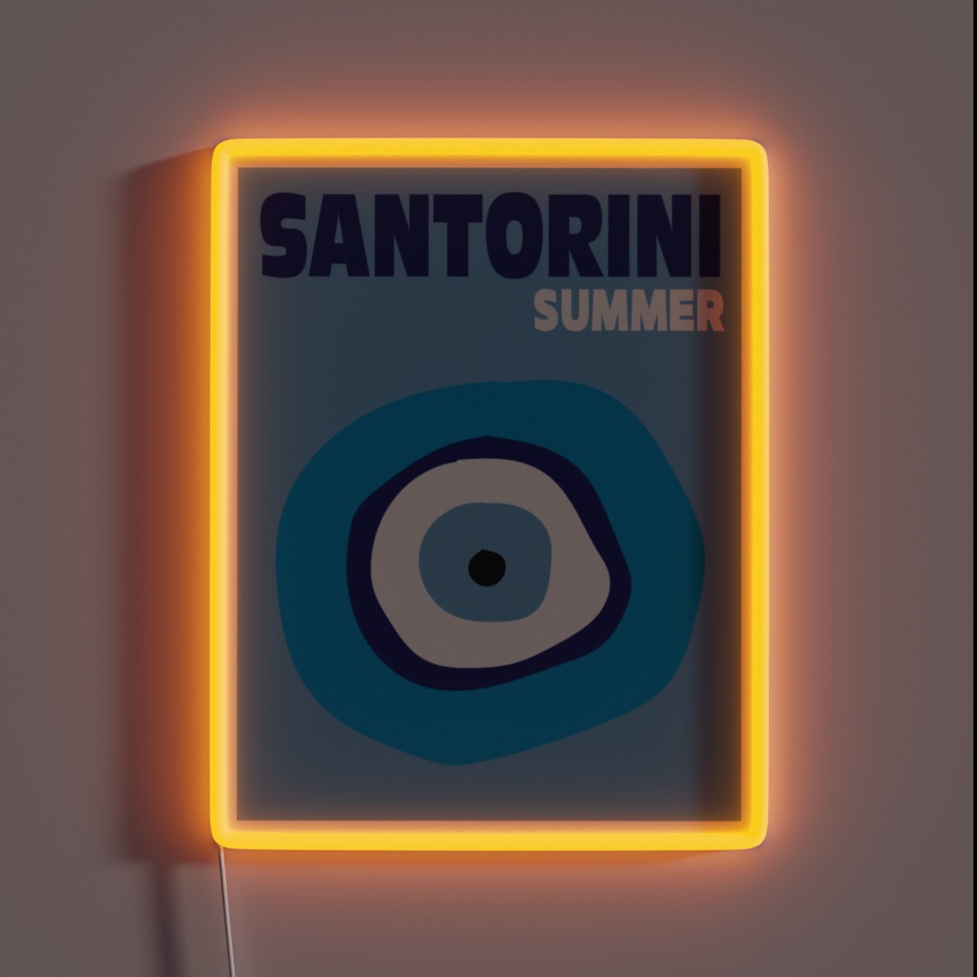 Santorini Summer RGB Neon Sign Santorini Summer RGB Neon Sign