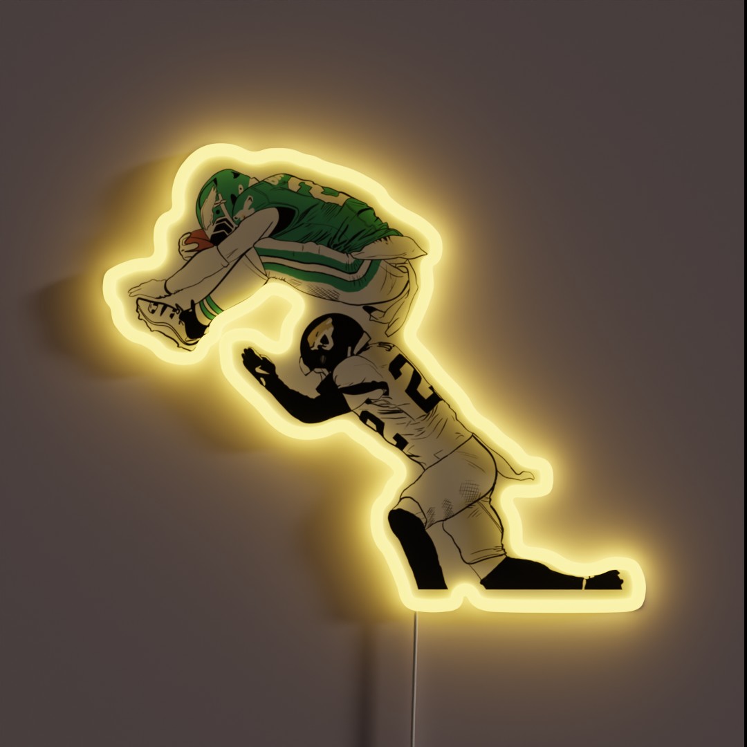 Saquon Barkley W O Text RGB Neon Sign Saquon Barkley W O Text RGB Neon Sign