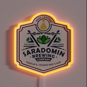 Saradomin Brewing Company OSRS Herb Flipped RGB Neon Sign Saradomin Brewing Company OSRS Herb Flipped RGB Neon Sign