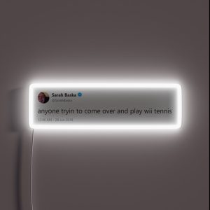 Sarah Baska Tweet RGB Neon Sign