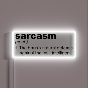 Sarcasm Line RGB Neon Sign Sarcasm Line RGB Neon Sign