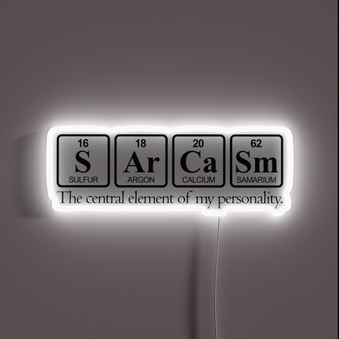 Sarcasm RGB Neon Sign Sarcasm RGB Neon Sign