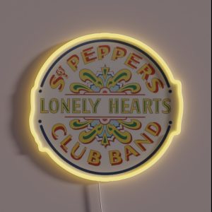 Sargent Peppers Lonely Hearts Club Band RGB Neon Sign Sargent Peppers Lonely Hearts Club Band RGB Neon Sign