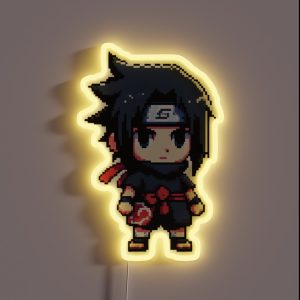 Sasuke Pixel Art RGB Neon Sign Sasuke Pixel Art RGB Neon Sign