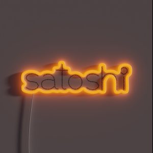 Satoshi From Satoshi RGB Neon Sign
