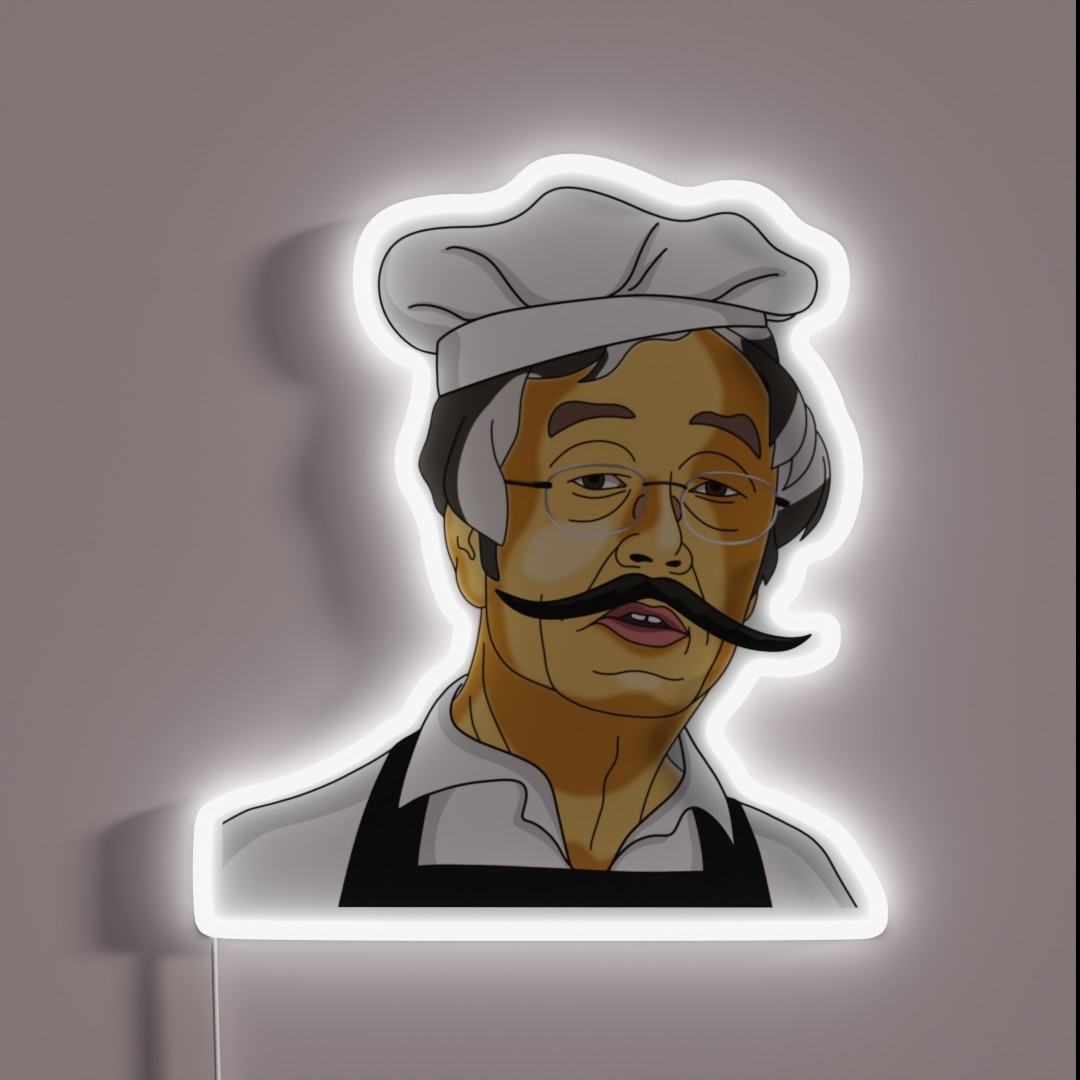 Satoshi Nakamoto Cook RGB Neon Sign Satoshi Nakamoto Cook RGB Neon Sign