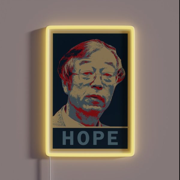 Satoshi Nakamoto Hope RGB Neon Sign
