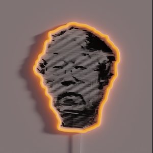 Satoshi Nakamoto Illustration RGB Neon Sign Satoshi Nakamoto Illustration RGB Neon Sign