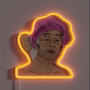 Satoshi Nakamoto On Bathroom RGB Neon Sign