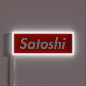 Satoshi Nakamoto RGB Neon Sign
