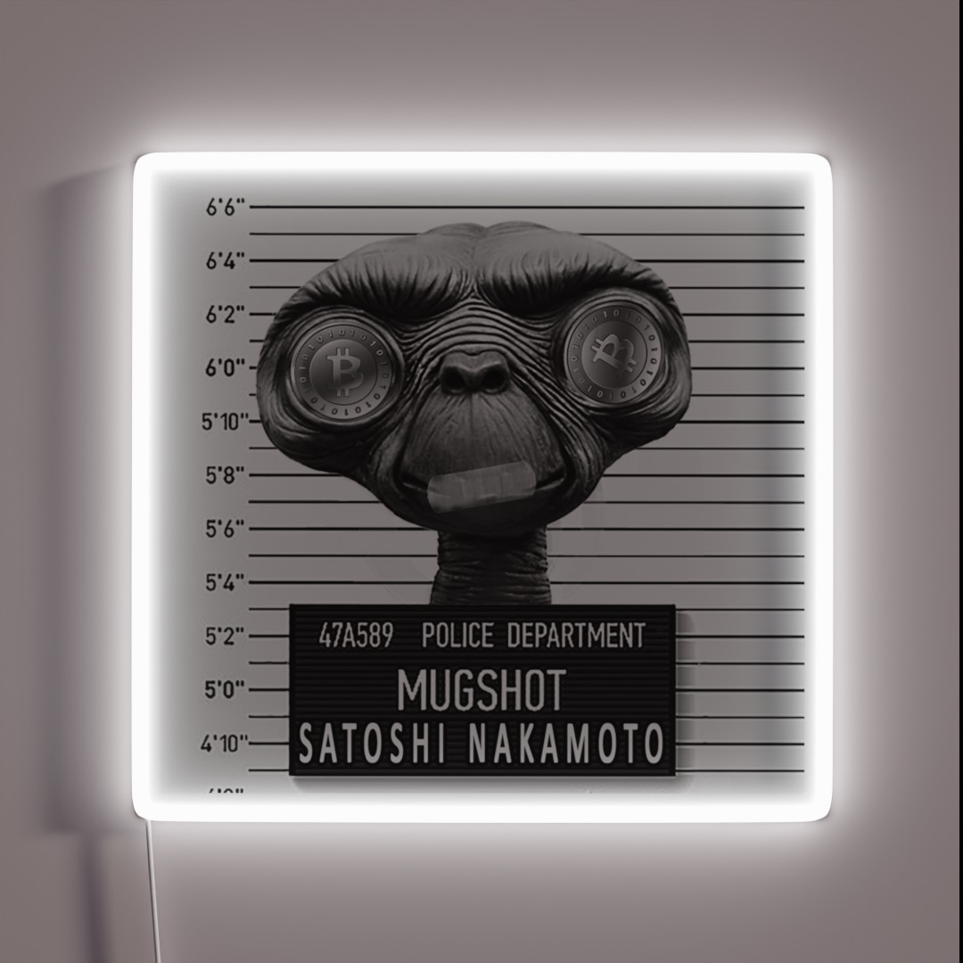 Satoshi Nakamoto RGB Neon Sign Satoshi Nakamoto RGB Neon Sign