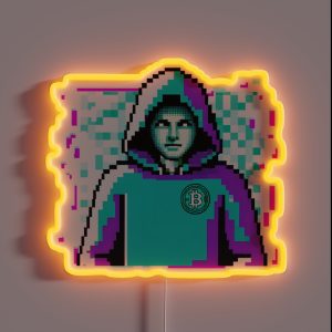 Satoshi Nakamoto The Developer Of Bitcoin A Mystery RGB Neon Sign Satoshi Nakamoto The Developer Of Bitcoin A Mystery RGB Neon Sign