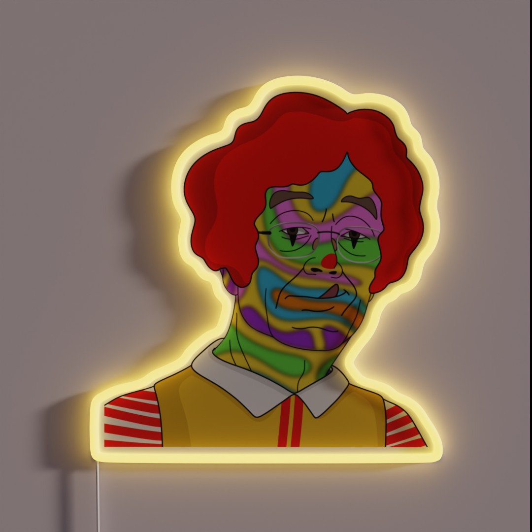 Satoshi Nakamoto Trip Of Mcdonald S RGB Neon Sign Satoshi Nakamoto Trip Of Mcdonald S RGB Neon Sign
