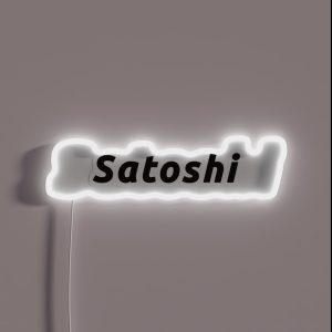 Satoshi RGB Neon Sign Satoshi RGB Neon Sign