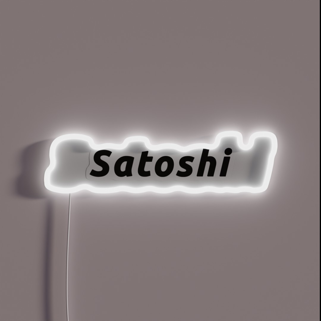 Satoshi RGB Neon Sign Satoshi RGB Neon Sign