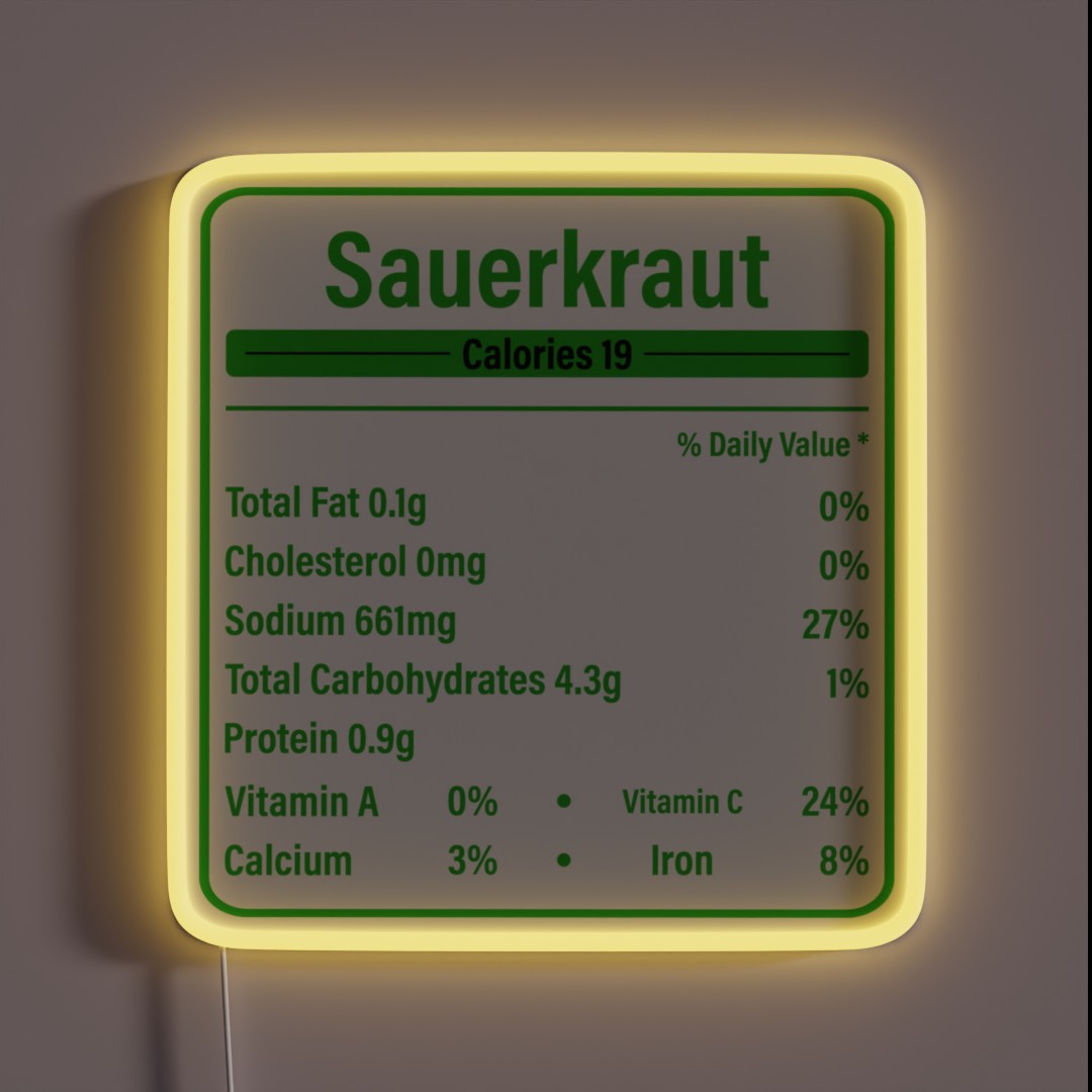 SAUERKRAUT RGB Neon Sign SAUERKRAUT RGB Neon Sign