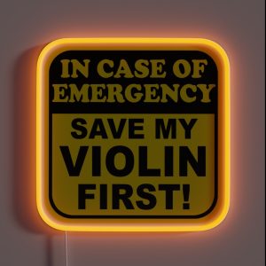 Save My Violin RGB Neon Sign