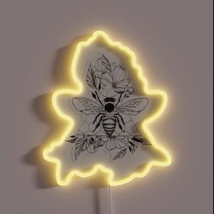 Save The Bees RGB Neon Sign Save The Bees RGB Neon Sign