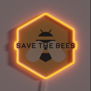 Save The Bees RGB Neon Sign