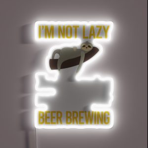 Saving Energy Beer Brewing RGB Neon Sign
