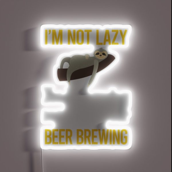 Saving Energy Beer Brewing RGB Neon Sign
