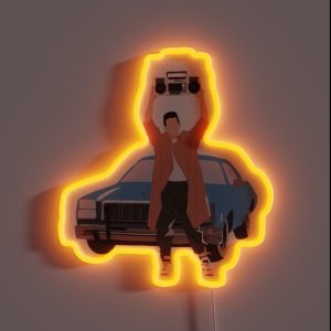 Say Anything Lloyd Dobler Holding His Boom Box RGB Neon Sign